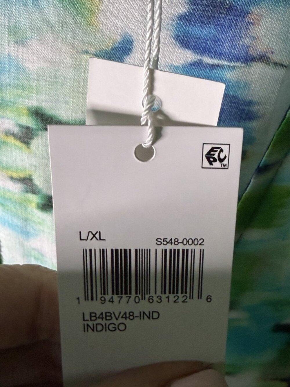 La Blanca Seas Print Midi Caftan Dress Swim Cover up Size L/XL NEW W/TAGS - Picture 6 of 6